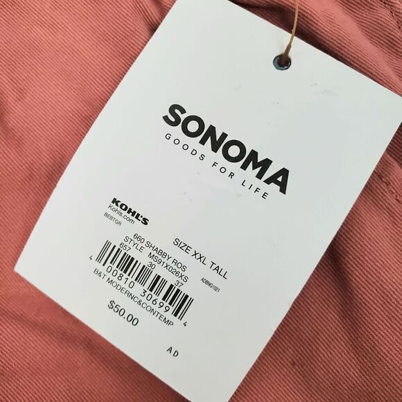 Sonoma Large Tall Cargo Dock Shorts Elastic Waist - Picture 6 of 6